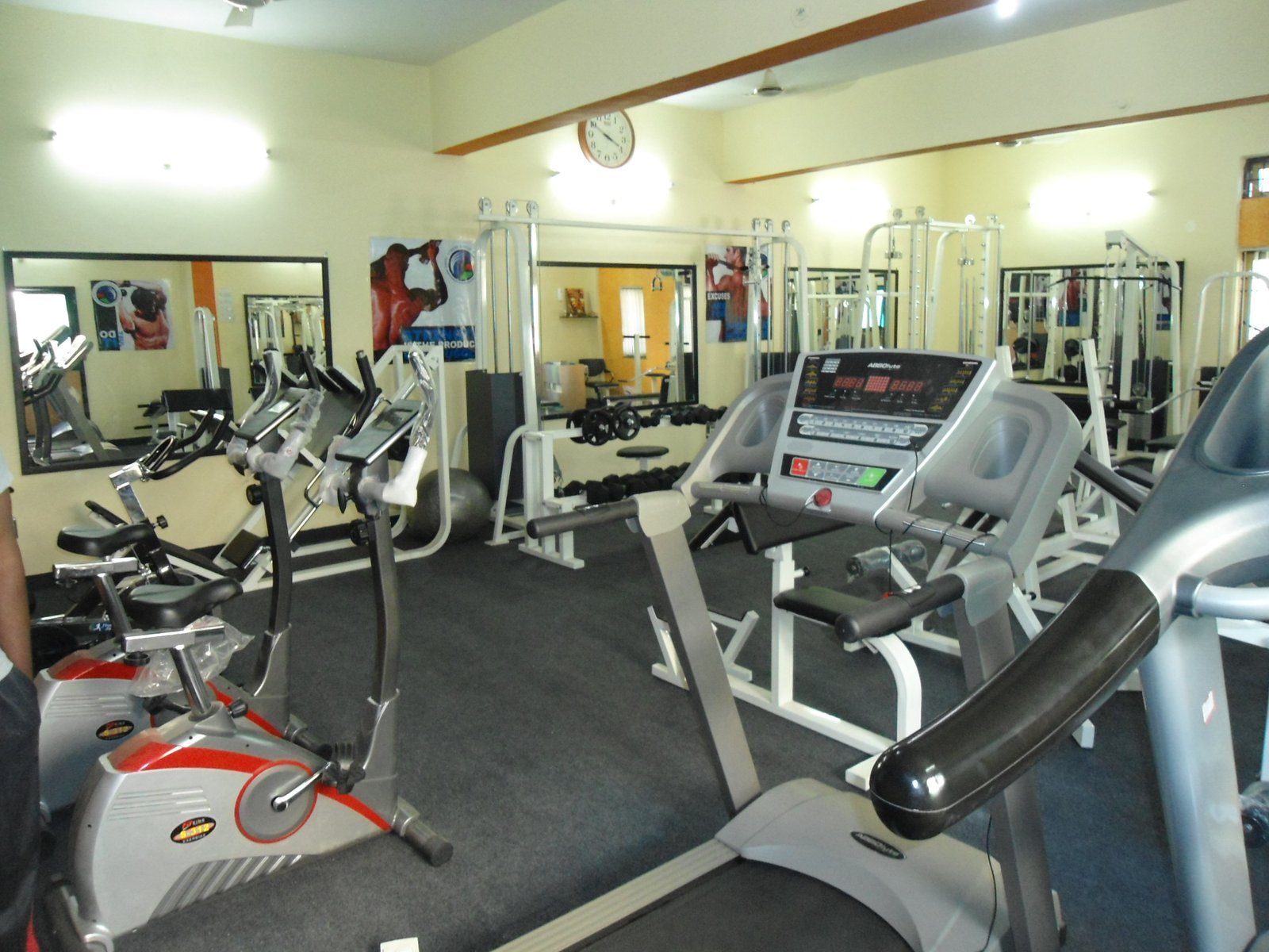 In-house manufactured gym equipment